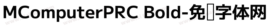 MComputerPRC Bold字体转换